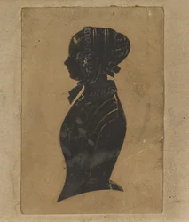 Silhouette di una signora, c. 1800-1850